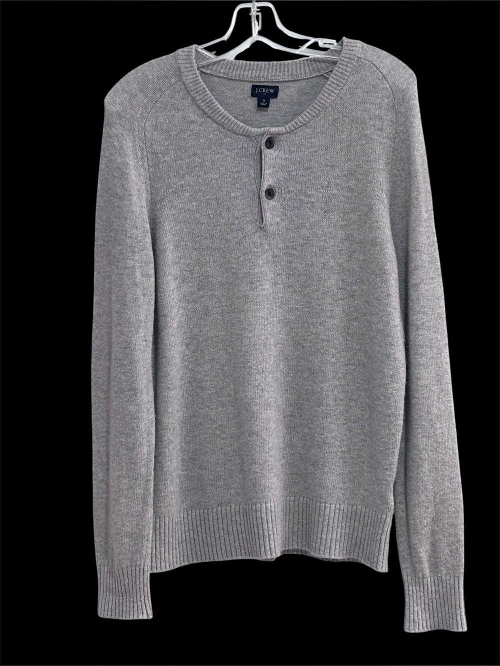 J. Crew Lambswool Blend Henley Sweater Size Small